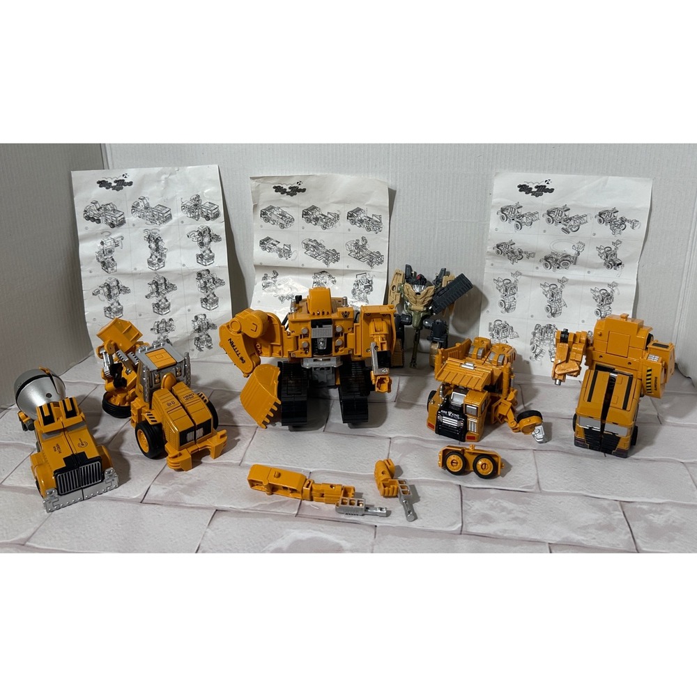 Jinbao Big-Moe‎ Devastator KO Transformers Construction Vehicle Robot Set Lot